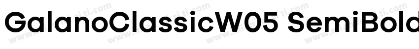 GalanoClassicW05 SemiBold Regular字体转换